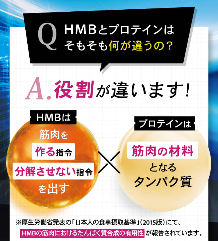 HMBとプロテインはそもそも何が違うの？